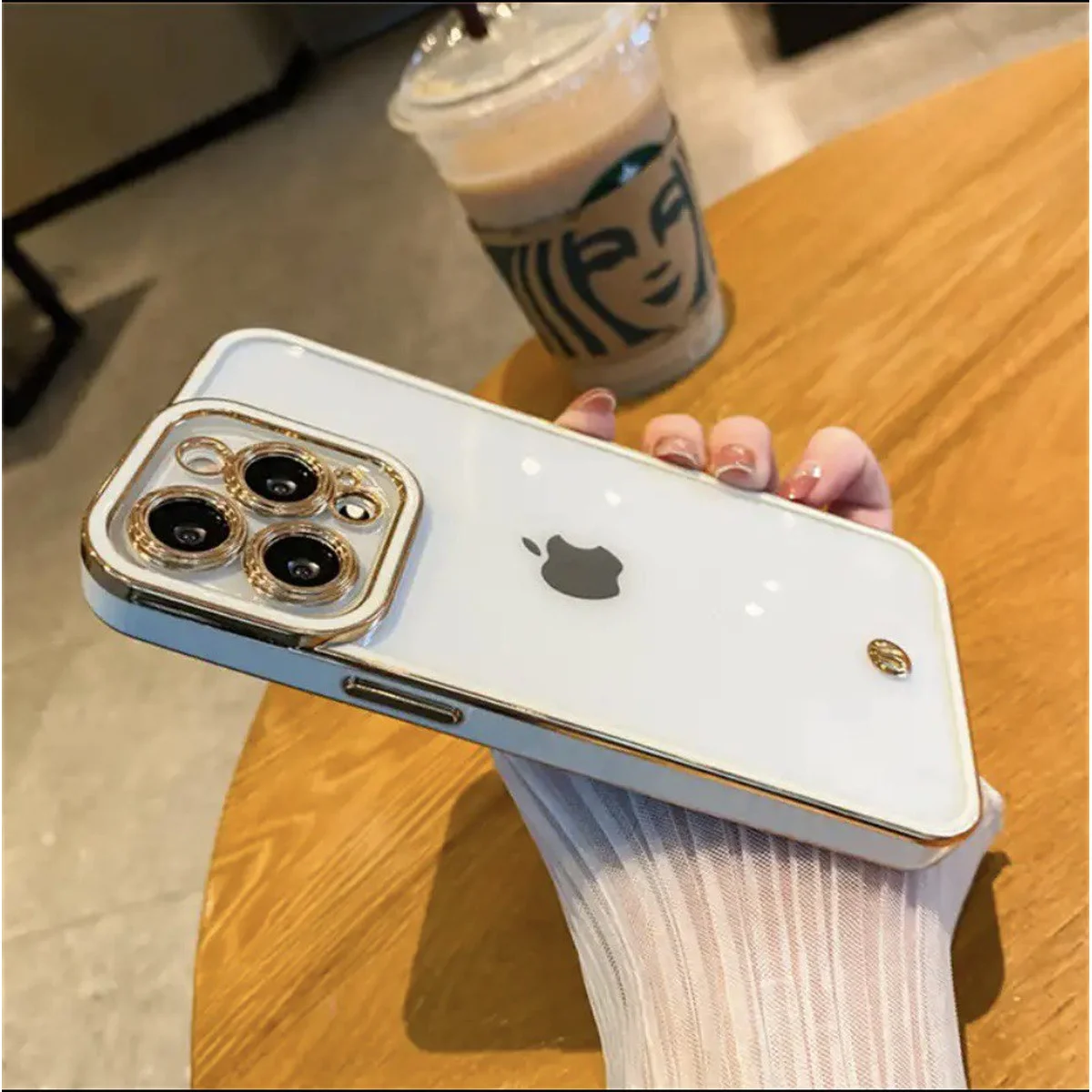 Силиконовый чехол "Luxury " для Apple iPhone 12 Pro Max Белый 