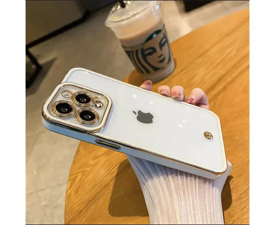 Силиконовый чехол "Luxury " для Apple iPhone 12 Pro Max Белый 