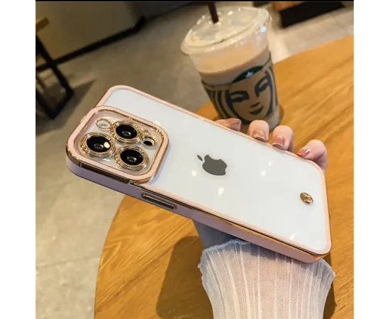 Силиконовый чехол "Luxury " для Apple iPhone 13 Pro Max Розовый 