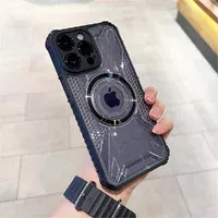 Чехол TPU+PC "Armor Hard Cover" Case with MagSafe для iPhone 13 Pro Max Черный