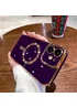 Силиконовый чехол "Luxury Plating" with MagSafe + стекло на камеру для Apple iPhone 12 Фиолетовый
