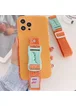 Чехол Handfree с цветным ремешком для Apple iPhone 12 Pro (6.1") Оранжевый