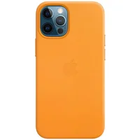 Шкіряний чохол Leather Case (AAA) для Apple iPhone 12 Pro / 12 (6.1 ") Yellow