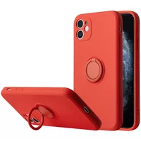 Чохол TPU Candy Ring Full Camera для Apple iPhone 12 (6.1 ") Червоний / Red