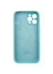 Чохол Silicone Case Full Camera Protective (AA) Apple iPhone 12 Pro (6.1") Бірюзовий / Marine Green