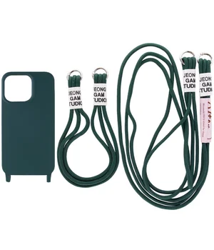 Чохол TPU two straps California для Apple iPhone 12 Pro / 12 (6.1") Зелений / Forest green