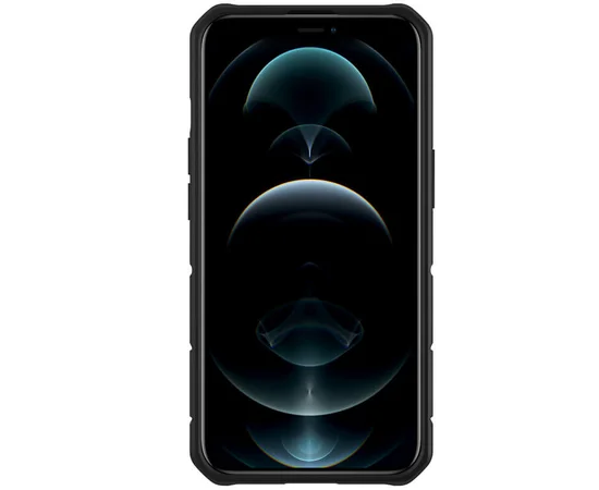 TPU+PC чехол Nillkin CamShield Armor (шторка на камеру) для Apple iPhone 12 Pro / 12 Зеленый