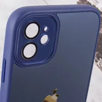 Чехол TPU+Glass Sapphire Midnight для Apple iPhone 12 (6.1") Синий / Deep navy