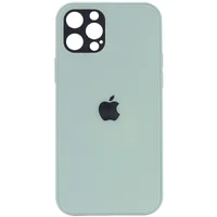 TPU + Glass чохол GLOSSY Logo Full camera для Apple iPhone 12 Pro (6.1 ") М'ятний
