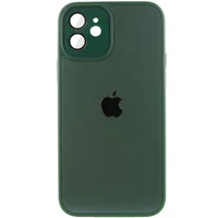 Чехол TPU+Glass Sapphire Midnight для Apple iPhone 12 (6.1") Зеленый / Forest green