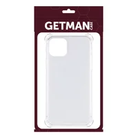 TPU чехол GETMAN Ease logo усиленные углы для Apple iPhone 12 Pro / 12 (6.1") Бесцветный (прозрачный)