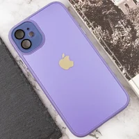Чохол TPU+Glass Sapphire Midnight для Apple iPhone 12 (6.1") Бузковий / Dasheen