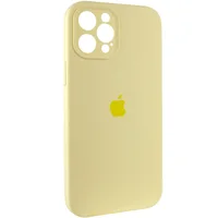 Чохол Silicone Case Full Camera Protective (AA) Apple iPhone 12 Pro (6.1") Жовтий / Mellow Yellow