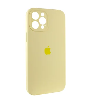 Чохол Silicone Case Full Camera Protective (AA) Apple iPhone 12 Pro (6.1") Жовтий / Mellow Yellow