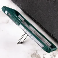 Ударопрочный чехол Transformer CrystalRing для Apple iPhone 12 (6.1") Темно-зеленый