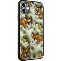 TPU+PC чехол Prisma Plushie для Apple iPhone 12 (6.1") Corgi
