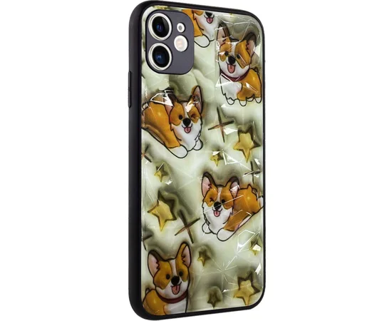 TPU+PC чехол Prisma Plushie для Apple iPhone 12 (6.1") Corgi