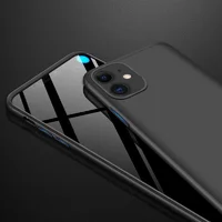 Пластикова накладка GKK LikGus 360 градусів (opp) для Apple iPhone 12 (6.1 ") Чорний