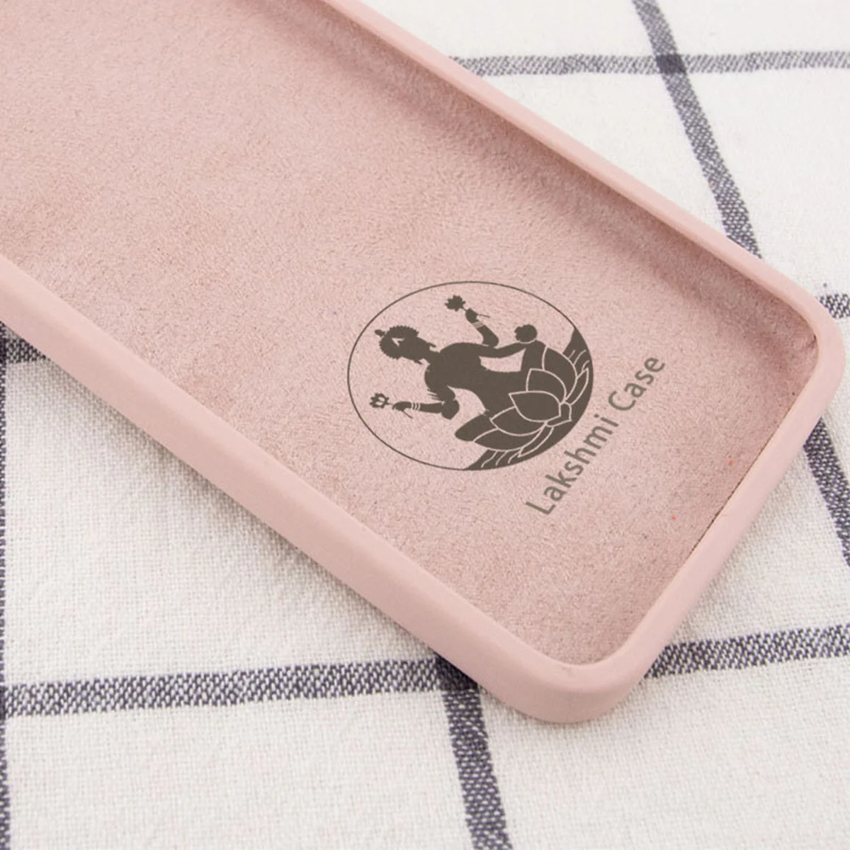 Чохол Silicone Case Lakshmi Square Full Camera для Apple iPhone 12 (6.1") Рожевий / Pink Sand