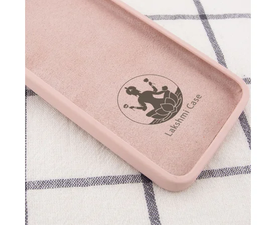 Чехол Silicone Case Lakshmi Square Full Camera для Apple iPhone 12 (6.1") Розовый / Pink Sand