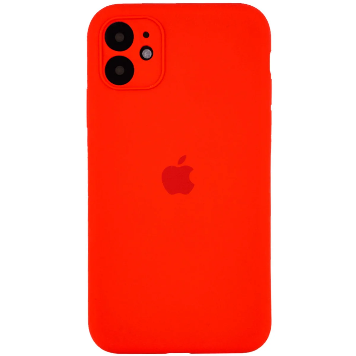 Чохол Silicone Case Full Camera Protective (AA) для Apple iPhone 12 (6.1 ") Червоний / Red