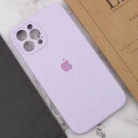 Чехол Silicone Case Full Camera Protective (AA) для Apple iPhone 12 Pro (6.1") Сиреневый / Lilac