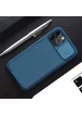 Карбоновая накладка Nillkin CamShield Pro Magnetic для Apple iPhone 12 Pro / 12 (6.1") Синий
