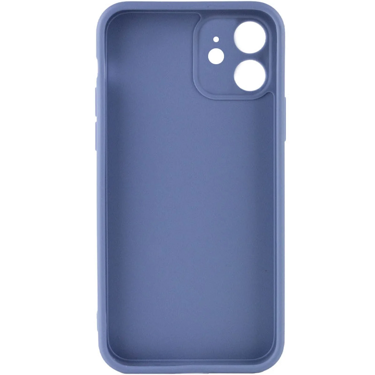 Силиконовый чехол Candy Full Camera для Apple iPhone 12 (6.1") Голубой / Mist blue