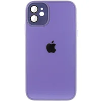 Чохол TPU+Glass Sapphire Midnight для Apple iPhone 12 (6.1") Бузковий / Dasheen