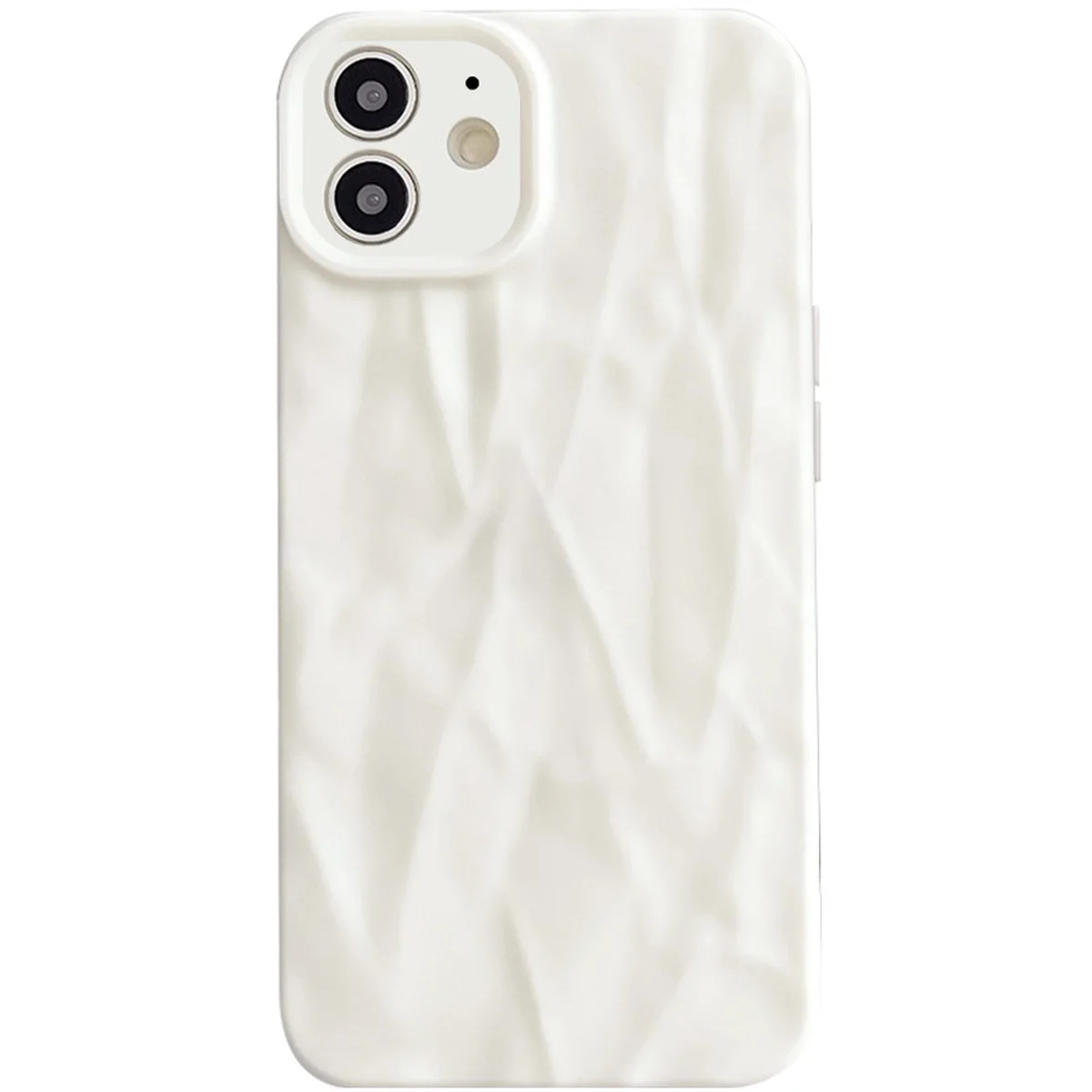 Чехол TPU Texture для Apple iPhone 12 (6.1") White
