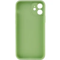 Силіконовий чохол Candy Full Camera для Apple iPhone 12 (6.1 ") Фісташковий