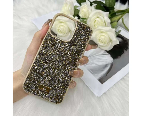 TPU чехол Bling World Rock Diamond для Apple iPhone 12 Pro / 12 (6.1") Золотой