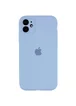 Чохол Silicone Case Full Camera Protective (AA) для Apple iPhone 12 (6.1 ") Блакитний / Lilac Blue