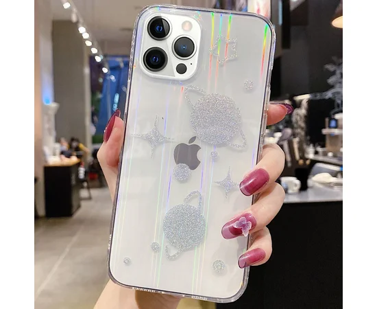 TPU+Glass чехол Aurora Space для Apple iPhone 12 Pro / 12 (6.1") Планеты