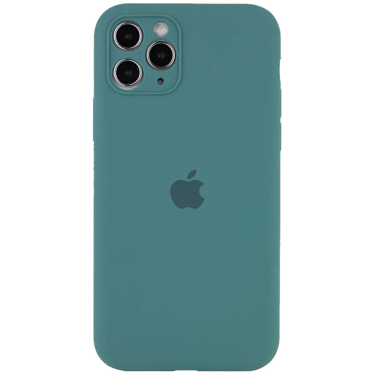 Чехол Silicone Case Full Camera Protective (AA) для Apple iPhone 12 Pro (6.1") Зеленый / Pine green