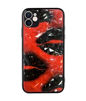 TPU+PC чехол Prisma Plushie для Apple iPhone 12 (6.1") Kiss
