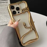TPU чохол Snake для Apple iPhone 12 Pro/12 (6.1") Gold