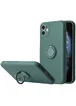 Чехол TPU Candy Ring Full Camera для Apple iPhone 12 (6.1") Зеленый / Pine green