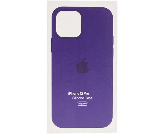 Чохол Silicone case (AAA) full with Magsafe and Animation для Apple iPhone 12 Pro / 12 (6.1") Фіолетовий / Amethyst