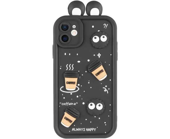 Чохол TPU Toys Case with Ears для Apple iPhone 12 (6.1") Black