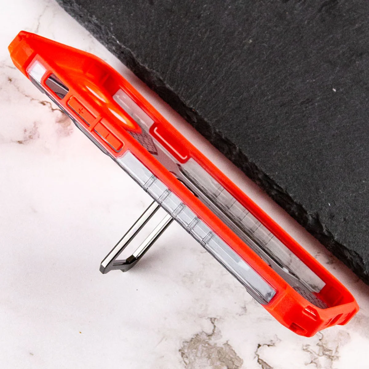 Ударопрочный чехол Transformer CrystalRing для Apple iPhone 12 (6.1") Красный