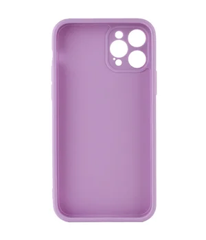 Силіконовий чохол Candy Full Camera для Apple iPhone 12 Pro (6.1 ") Бузковий / Dasheen