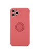 Чехол TPU Candy Ring Full Camera для Apple iPhone 12 Pro (6.1") Красный / Camellia