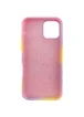 Чехол Silicone case full Aquarelle для Apple iPhone 12 Pro / 12 (6.1") Сиренево-желтый