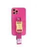 Чехол Handfree с цветным ремешком для Apple iPhone 12 Pro (6.1") Розовый