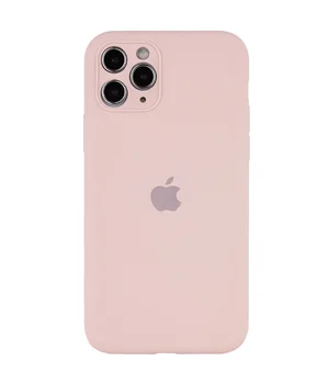 Чохол Silicone Case Full Camera Protective (AA) Apple iPhone 12 Pro (6.1") Рожевий / Chalk Pink