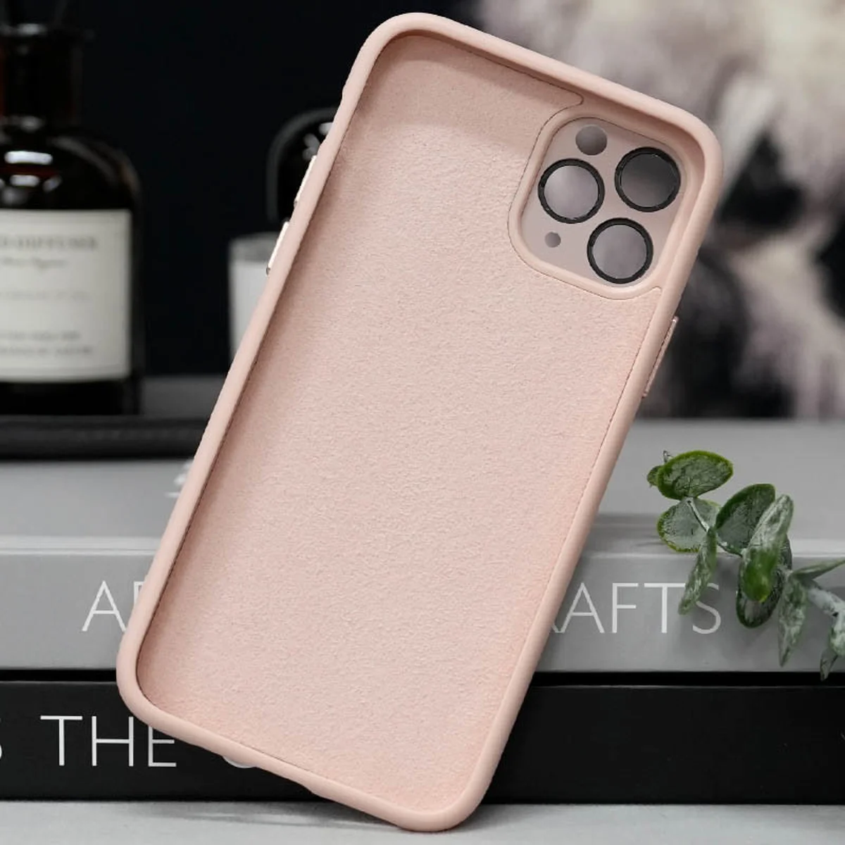 Чехол TPU+Glass Sapphire Midnight with MagSafe для Apple iPhone 12 Pro (6.1") Розовый / Pink Sand
