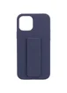Чехол Silicone Case Hand Holder для Apple iPhone 12 Pro / 12 (6.1") Темно-синий / Midnight blue Чехол Silicone Case Hand Holder для Apple iPhone 12 Pro / 12 (6.1") Темно-синий / Midnight blue