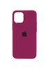 Чехол Silicone Case Full Protective (AA) для Apple iPhone 12 Pro / 12 (6.1") Бордовый / Maroon