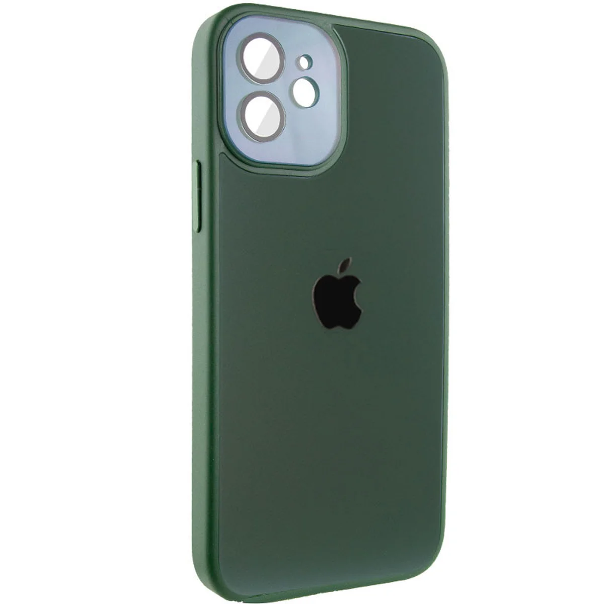 Чехол TPU+Glass Sapphire Midnight для Apple iPhone 12 (6.1") Зеленый / Forest green